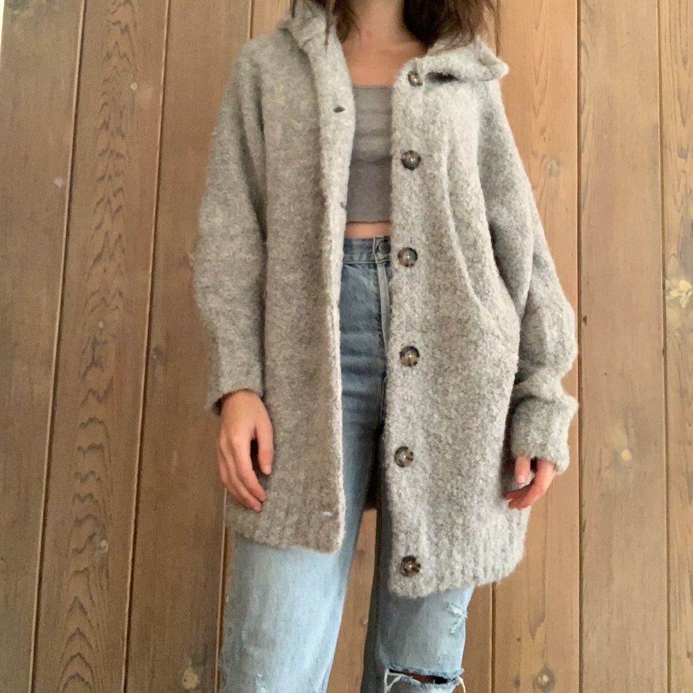 Aritzia Wilfred Oversized Alpaca Cardigan
